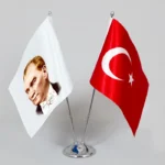 Atatürk İkili Masa Bayrağı 3 No